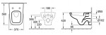 VILLEROY & BOCH - Omnia Architectura Závěsný klozet, 370 mm x 530 mm, bílý - klozet, s Ceramicplus 568410R1