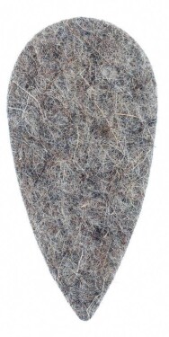 Timber Tones Felt Tones Teardrop Grey Wool Felt