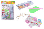 Kreativní set diamond klíčenka, 5ks