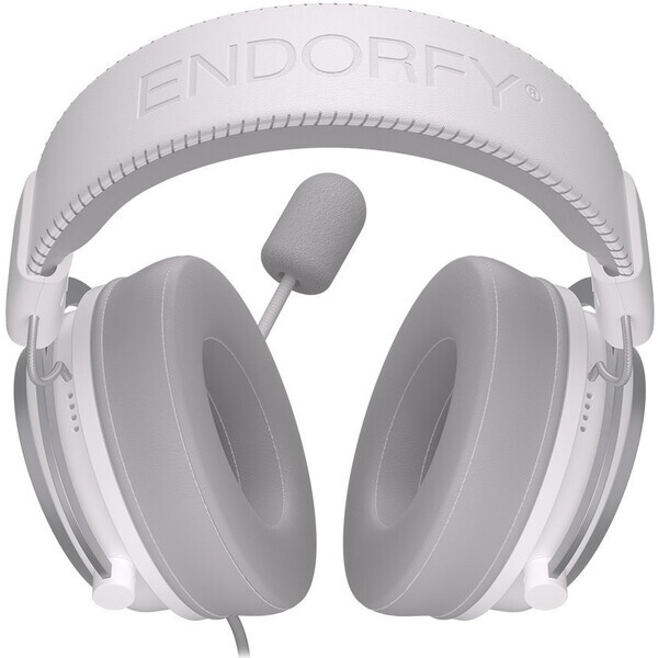 Endorfy VIRO Onyx White / herní sluchátka s mikrofonem / odjímatelný mikrofon / 3.5mm Jack / 53mm měniče / 1.2m (EY1A004)