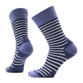 SMARTWOOL Wmns Everyday Pin Stripe Crew Socks, Deep Navy (vzorek) velikost: M