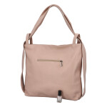 Stylový kožený kabelko-batoh Vanessa, růžová