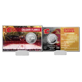 Highland Mint Sběratelská Pamětní mince Calgary Flames NHL Team History Silver Coin Card Limited Edition od 5000