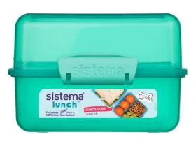 Sistema Lunch Krabička na oběd s 2 oddíly 1.4 l mátová (8592001419360)