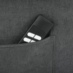 Polohovací křeslo, elektrické kabelové ovládání, šedá, látka, TV-7072 GREY2