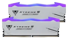 Patriot Viper Xtreme 5 RGB 48GB (2x24GB) 5800MHz stříbrná / DIMM / DDR5 / CL38 / On-Die ECC / Unbuffered / 1.45V (PVXR548G80C38KM)