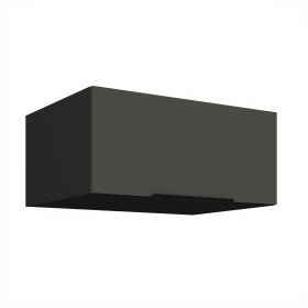 Horní skříňka Aria 80 NAGU-36 1F Barva korpusu: Černá, Barva dvířek: GR - Graphite AFM