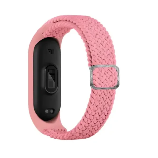 Beline Textilní pásek Mi Band 5/6/7 růžová / Řemínek pro Xiaomi Mi Band / Textilní