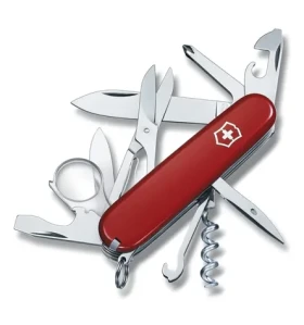 VICTORINOX EXPLORER červená / Kapesní nůž / Ocel / Počet funkcí 16 / Délka 91 mm (1.6703)