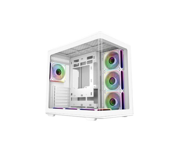 Cooler Master case Elite 600, ATX, Průhledná bočnice, 7x 120mm ARGB Fan, Bílá EDF_1566537