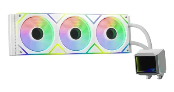 XPG Levante II 360 bílá / Vodní chladič CPU / 3x 120mm / ARGB / 800-2000 RPM / 29,3 dB (LEVANTEII360-WHCWW)