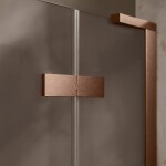 REA/S - Sprchová kabina Hugo 80x90 Copper Brush KPL-K6968