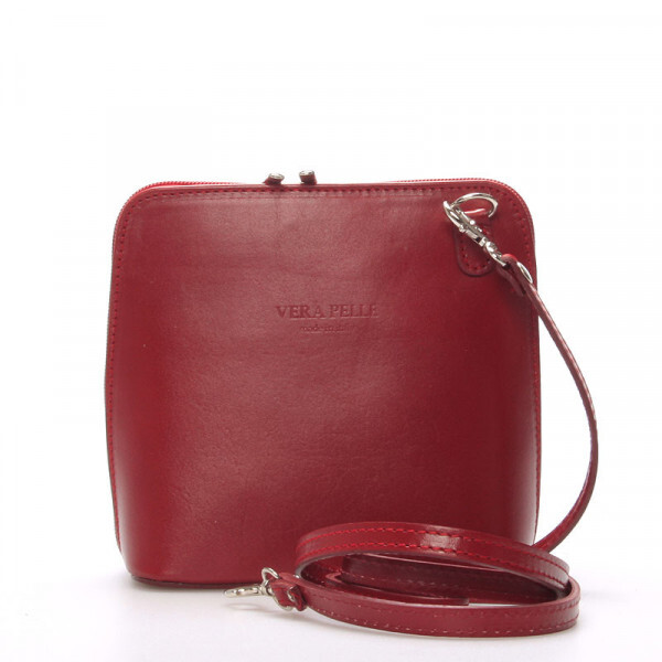 Dámská kožená crossbody Kirsten, červená