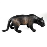 B - Figurka Levhart skvrnitý černý panter 11,5 cm