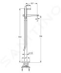 HANSGROHE - Croma Sprchový set s vanovým termostatem, 28x17 cm, 3 proudy, chrom 27687000