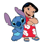 Dřevěné vybarvovací postavičky Stitch