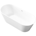 INVENA - Volně stojící vana 170 cm Limnos se sifonem chrom AN-00-110-KPL