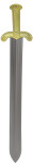Římský kostýmový meč stříbrno-zlatý 60 cm