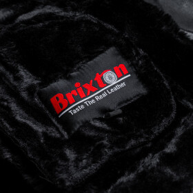 Pánská Kožená Zimní Bunda Salvatore BomberFur Pilot Black Brixton Černá Velikost: S