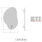CERANO - Koupelnové LED zrcadlo Enolo - 70x108,5 CER-666019