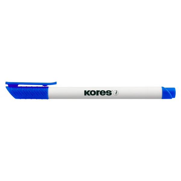 Popisovač na bílé tabule KORES K-Marker Whiteboard tenký modrý