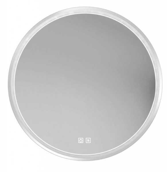 Kielle - Idolio Zrcadlo s LED osvětlením a vyhříváním, průměr 59 cm, chrom 50324013