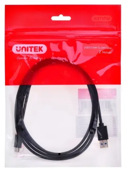 Unitek / Kabel USB / USB-A 3.1 Gen 1 na USB-C / 5 Gbps / 2 m (C14103BK-2M)