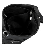 Trendy dámská koženková crossbody kabelka Tira, černá