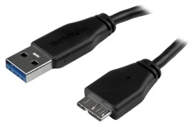 StarTech Kabel USB 3.0 A-Micro B 0,15 m černá / Kabel / USB 3.0 / 5 Gbit/s (USB3AUB15CMS)