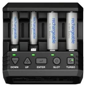 SkyRC NC2200 / Nabíječka baterií / AA/AAA / NiMH, NiCD / 4 sloty / Bluetooth (SK-100181-01)