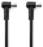 Nedis Koaxiální kabel černá / IEC Zástrčka - Zásuvka / 120 dB / 75 Ohm / 4x Stíněný / 3 m / PVC (CSGL40120BK30)