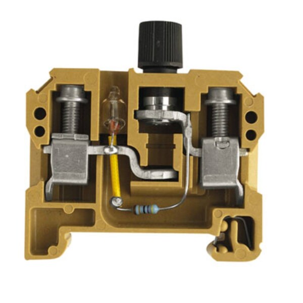 Weidmüller 0225820000 jisticí řadová svorka šroubovací středně žlutá 10 ks