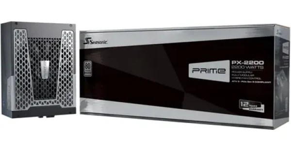 Seasonic PRIME PX-2200 2200W ATX 3.1 černá / PC síťový zdroj / 2200 W / 80+ Platinum (PRIME-PX-2200-ATX30)