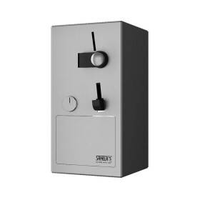 SANELA - Automaty Mincovní automat pro jednofázový spotřebič, matný nerez SLZA 41