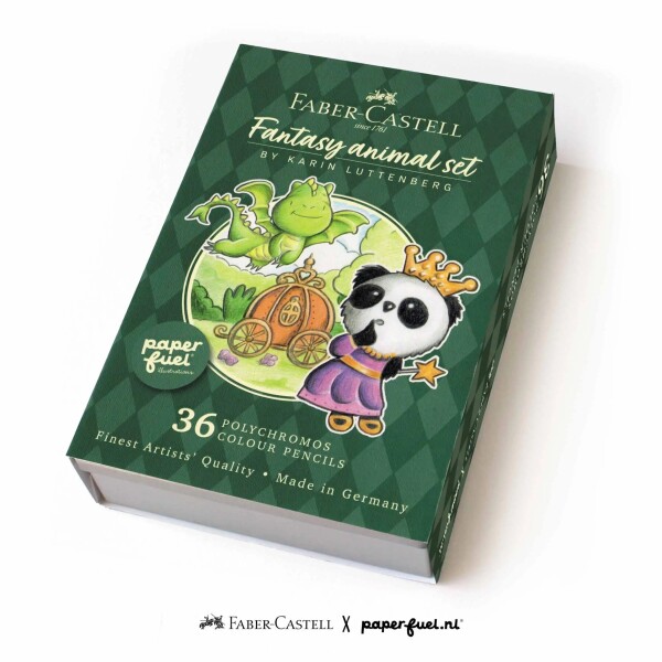 Faber-Castell Faber-Castell, 210014, Polychromos, umělecké pastelky, limitovaná edice Fantasy Animal Set, 36 ks