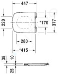 DURAVIT - DuraStyle WC sedátko Vital, bílá 0020610000