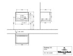 VILLEROY & BOCH - Subway 3.0 Umyvadlová skříňka s LED osvětlením, 62x43x48 cm, 1 zásuvka, Oak Kansas/lesklý hliník C575L0RH