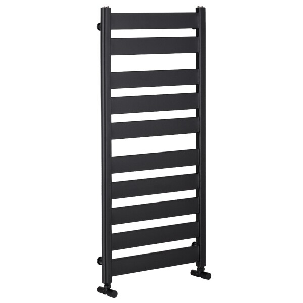 CERANO Koupelnový radiátor Marco - boční připojení - 816W - černá matná - 1125x550 mm