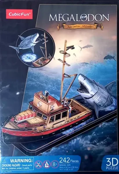 CubicFun 3D puzzle Čelisti: Útok žraloka