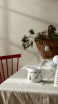 KÄHLER Porcelánový omáčník Hammershøi Christmas 660 ml, bílá barva, porcelán