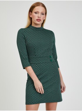 Orsay Zelené dámské vzorované šaty dámské