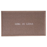 Bella Rose Rohožka Doma je láska, béžová barva, hnědá barva, plast