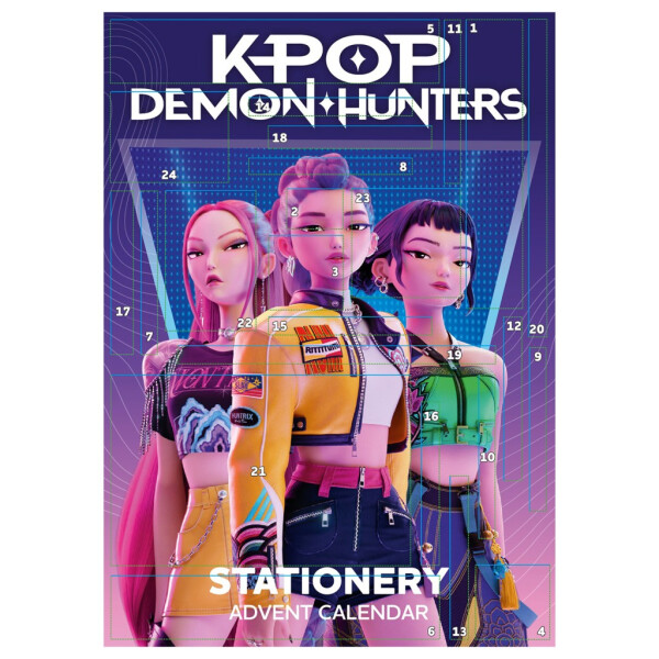 K-pop Demon Hunters adventní kalendář V2 (papírenský) - Pyramid