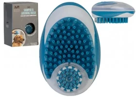 Pet Pro 2 in 1 Shampoo Grooming Brush (10700502)