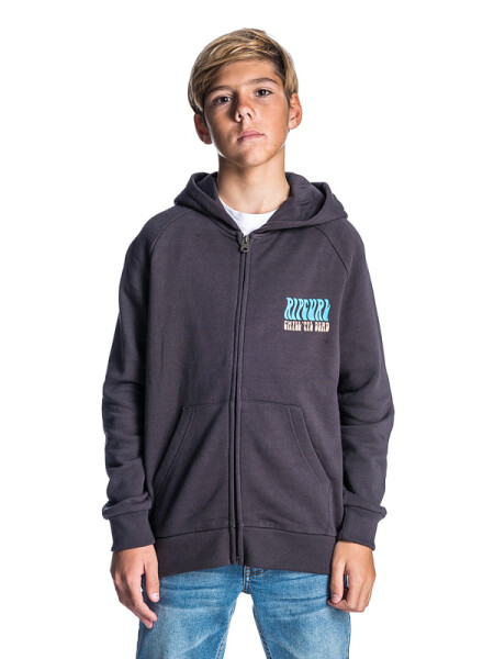 Rip Curl TIL DEAD washed black dětská mikina na zapínání - 12