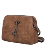 Stylová dámská crossbody kabelka Nikola, hnědá