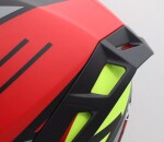 Helma na moto Xrc Loomis red/blk/grey/yellow - S / červená