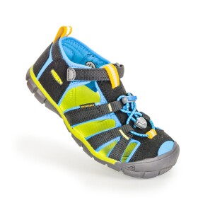 Dětské sandály SEACAMP II CNX, BLACK/BRILLIANT BLUE, keen, 1022984/1022969, černá - 38