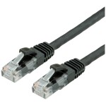 Value 21.99.1466 RJ45 síťové kabely, propojovací kabely CAT 6A U/UTP 7.00 m černá nestíněný 1 ks