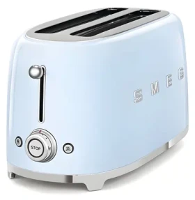 Rozbaleno - Smeg TSF02PBEU modrá / Topinkovač / 1500 W / 2 sloty / 4 topinky / 6 stupňů opečení / rozbaleno (TSF02PBEU.Rozbaleno)
